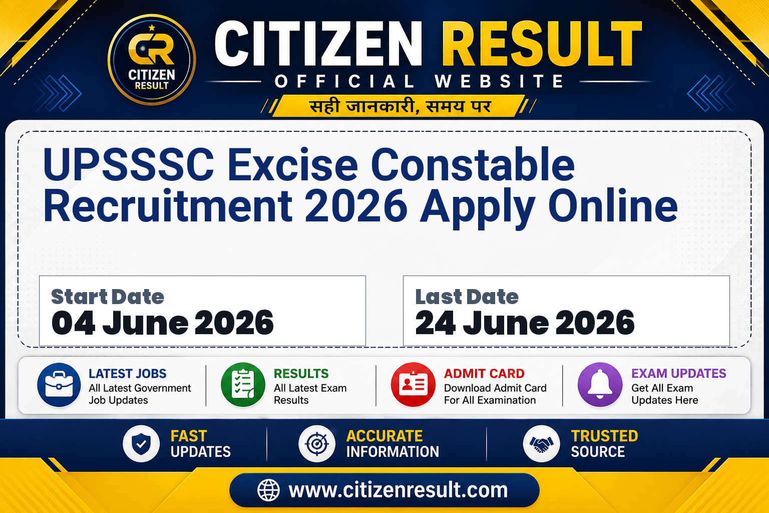 UPSSSC Excise Constable Recruitment 2026 Apply Online